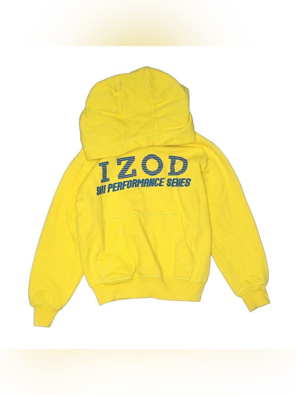 IZOD Bright Yellow Hooded Sweatshirt with Blue Logo